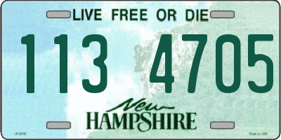 NH license plate 1134705