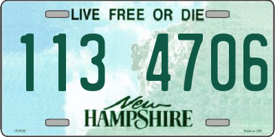 NH license plate 1134706