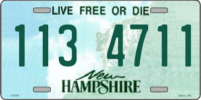 NH license plate 1134711