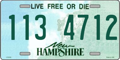 NH license plate 1134712
