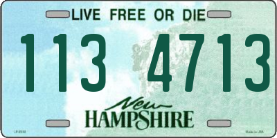 NH license plate 1134713