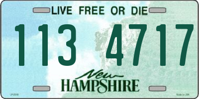 NH license plate 1134717