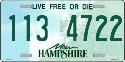 NH license plate 1134722
