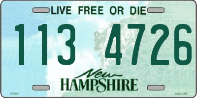 NH license plate 1134726