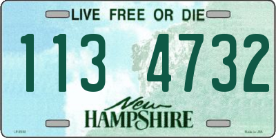 NH license plate 1134732