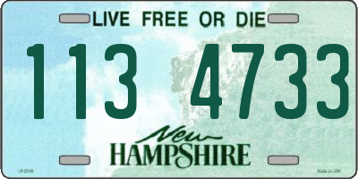 NH license plate 1134733