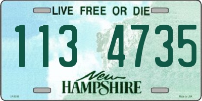 NH license plate 1134735