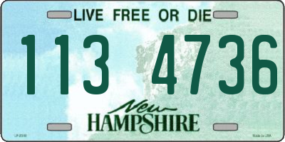 NH license plate 1134736