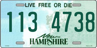 NH license plate 1134738