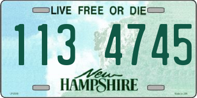 NH license plate 1134745
