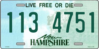 NH license plate 1134751