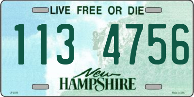 NH license plate 1134756