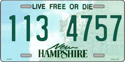 NH license plate 1134757