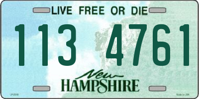 NH license plate 1134761