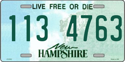 NH license plate 1134763
