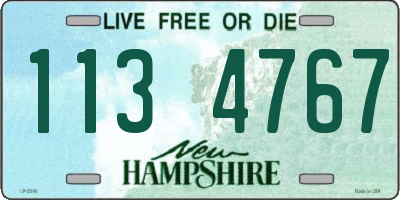 NH license plate 1134767