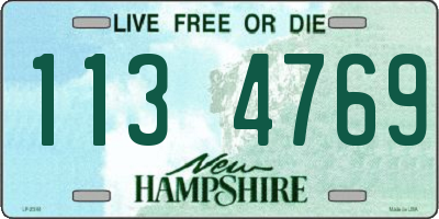 NH license plate 1134769