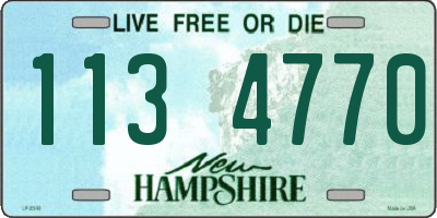 NH license plate 1134770