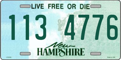 NH license plate 1134776