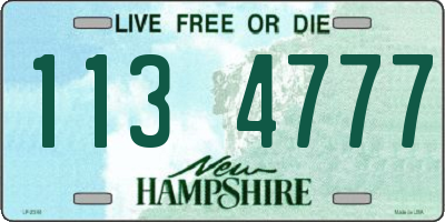 NH license plate 1134777