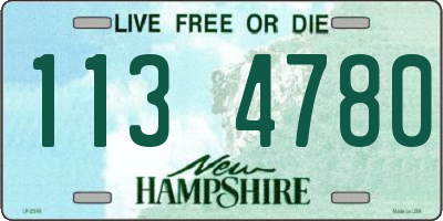 NH license plate 1134780