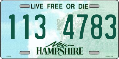 NH license plate 1134783