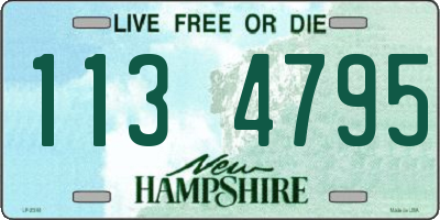 NH license plate 1134795