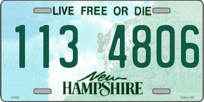 NH license plate 1134806