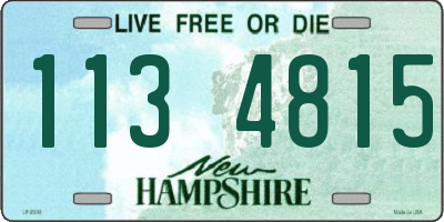 NH license plate 1134815