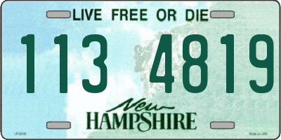 NH license plate 1134819