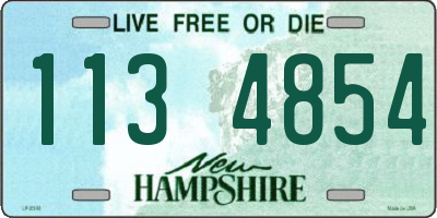 NH license plate 1134854