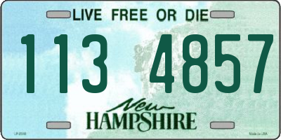 NH license plate 1134857