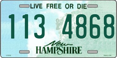 NH license plate 1134868