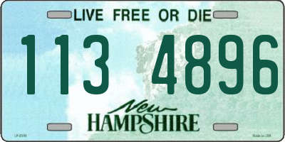 NH license plate 1134896