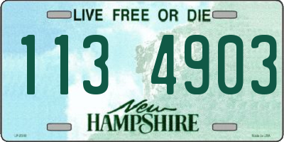 NH license plate 1134903