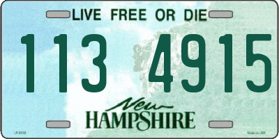 NH license plate 1134915