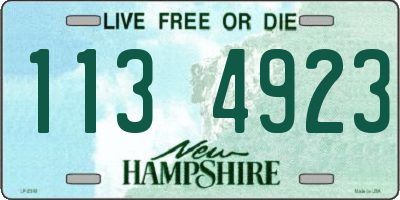 NH license plate 1134923