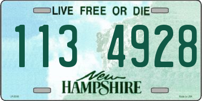 NH license plate 1134928