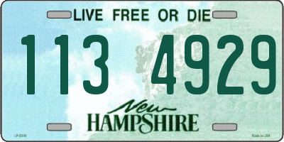 NH license plate 1134929
