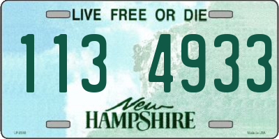 NH license plate 1134933