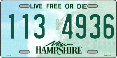 NH license plate 1134936