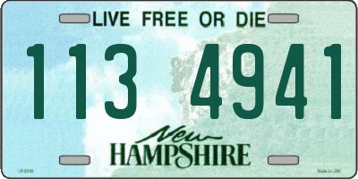 NH license plate 1134941