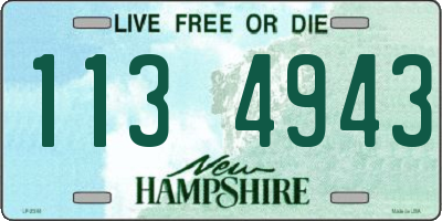 NH license plate 1134943
