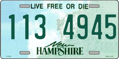 NH license plate 1134945