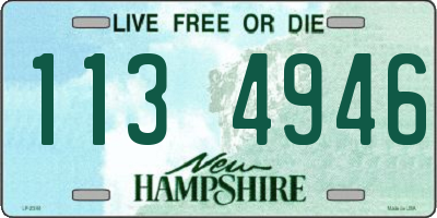 NH license plate 1134946