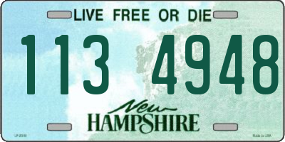 NH license plate 1134948