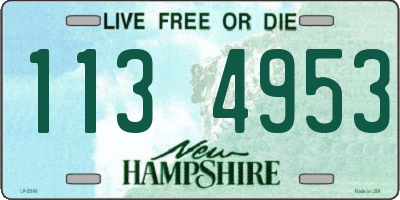 NH license plate 1134953