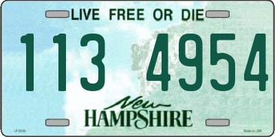 NH license plate 1134954