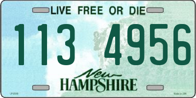 NH license plate 1134956