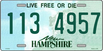 NH license plate 1134957